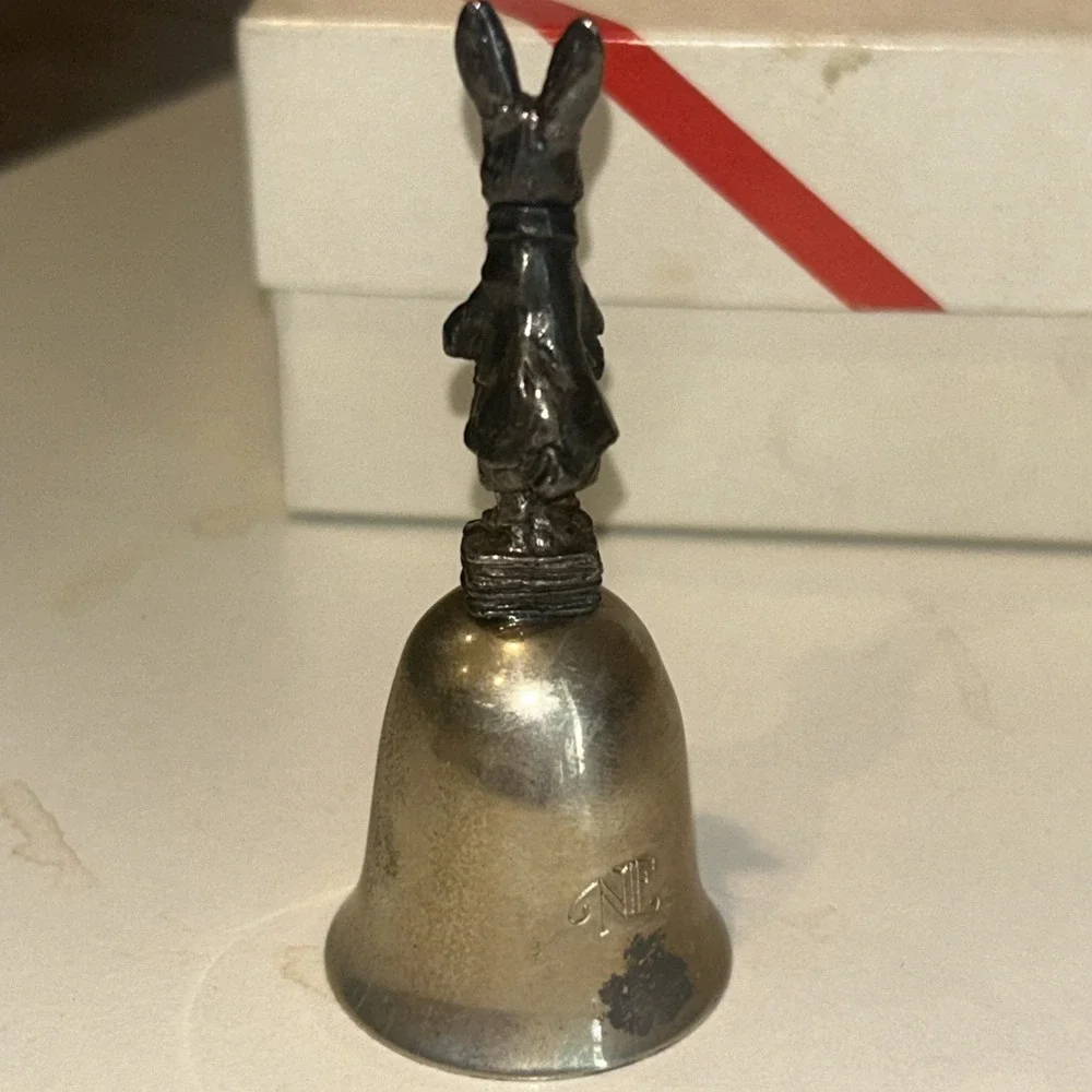 Beatrix‎ Potter Peter Rabbit New England Collectors Society Silver Plated Bell